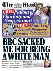 The Mail on Sunday () Newspaper Front Page for 2 October 2016