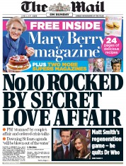 The Mail on Sunday () Newspaper Front Page for 2 June 2013