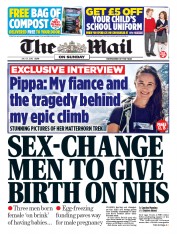 The Mail on Sunday () Newspaper Front Page for 31 July 2016