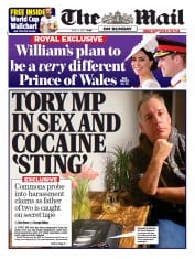 The Mail on Sunday () Newspaper Front Page for 3 April 2022