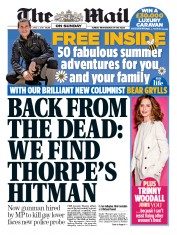 The Mail on Sunday () Newspaper Front Page for 3 June 2018
