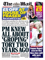 The Mail on Sunday () Newspaper Front Page for 3 July 2022
