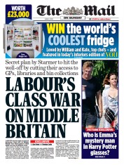 The Mail on Sunday () Newspaper Front Page for 4 June 2023
