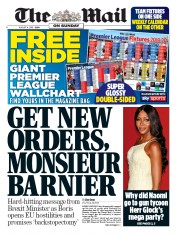 The Mail on Sunday () Newspaper Front Page for 4 August 2019