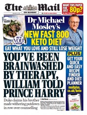 The Mail on Sunday () Newspaper Front Page for 8 January 2023