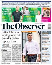 The Observer () Newspaper Front Page for 10 July 2022