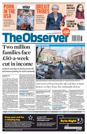 The Observer () Newspaper Front Page for 10 September 2017