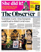 The Observer () Newspaper Front Page for 11 April 2021