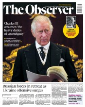 The Observer () Newspaper Front Page for 11 September 2022