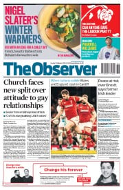 The Observer () Newspaper Front Page for 12 February 2017