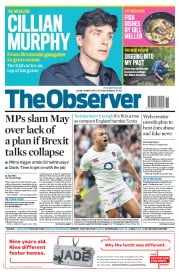 The Observer () Newspaper Front Page for 12 March 2017