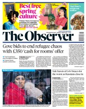 The Observer () Newspaper Front Page for 13 March 2022