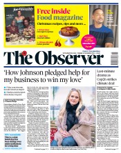 The Observer () Newspaper Front Page for 14 November 2021