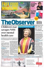 The Observer () Newspaper Front Page for 15 October 2017