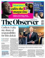 The Observer () Newspaper Front Page for 15 December 2019