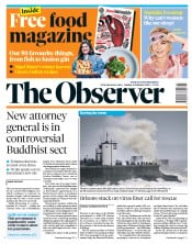 The Observer () Newspaper Front Page for 16 February 2020