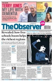 The Observer () Newspaper Front Page for 16 April 2017