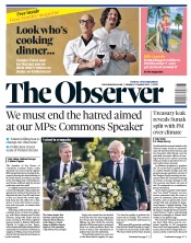The Observer () Newspaper Front Page for 17 October 2021