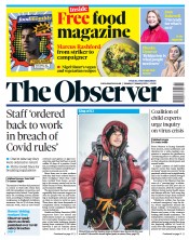 The Observer () Newspaper Front Page for 17 January 2021