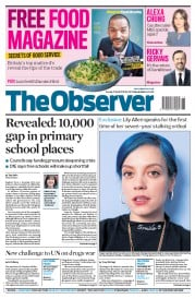 The Observer () Newspaper Front Page for 17 April 2016