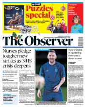 The Observer () Newspaper Front Page for 18 December 2022