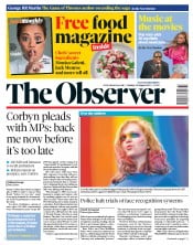 The Observer () Newspaper Front Page for 18 August 2019
