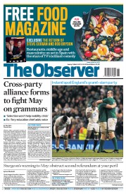 The Observer () Newspaper Front Page for 19 March 2017