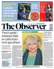 The Observer () Newspaper Front Page for 19 September 2021