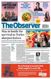 The Observer () Newspaper Front Page for 1 October 2017