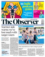 The Observer () Newspaper Front Page for 1 August 2021