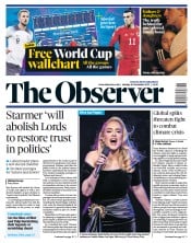 The Observer () Newspaper Front Page for 20 November 2022