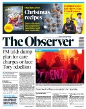 The Observer () Newspaper Front Page for 21 November 2021
