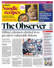 The Observer () Newspaper Front Page for 22 March 2020