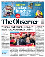 The Observer () Newspaper Front Page for 23 September 2018