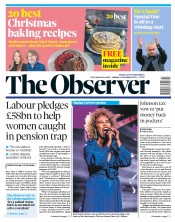 The Observer () Newspaper Front Page for 24 November 2019