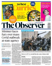 The Observer () Newspaper Front Page for 24 January 2021