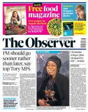 The Observer () Newspaper Front Page for 24 April 2022