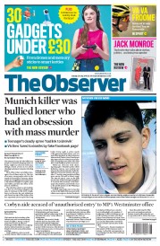 The Observer () Newspaper Front Page for 24 July 2016
