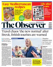 The Observer () Newspaper Front Page for 24 July 2022