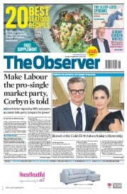 The Observer () Newspaper Front Page for 24 September 2017