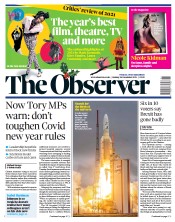 The Observer () Newspaper Front Page for 26 December 2021