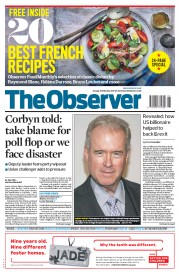 The Observer () Newspaper Front Page for 26 February 2017