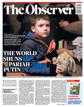 The Observer () Newspaper Front Page for 27 February 2022
