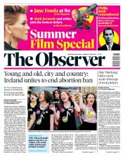 The Observer () Newspaper Front Page for 27 May 2018