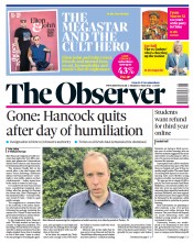 The Observer () Newspaper Front Page for 27 June 2021