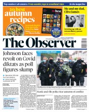 The Observer () Newspaper Front Page for 27 September 2020