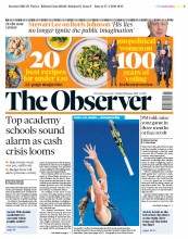 The Observer () Newspaper Front Page for 28 January 2018
