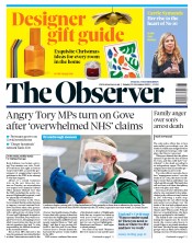 The Observer () Newspaper Front Page for 29 November 2020