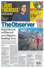 The Observer () Newspaper Front Page for 2 October 2016