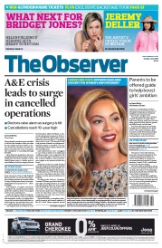 The Observer () Newspaper Front Page for 2 June 2013